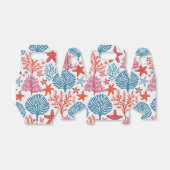 Tropisch koraal en zeesterren patroon bedankdoosjes (Uitgevouwen)