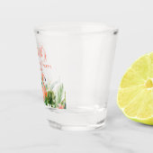 Tropisch koraal Floral Bachelorette Shot Glas (Rechts)