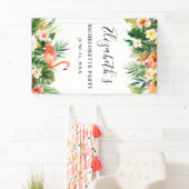 Tropisch koraal Floral Bachelorette Spandoek (Insitu)