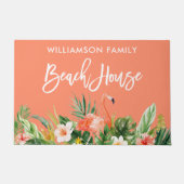 Tropisch koraal in penseel, penseel deurmat (Voorkant)