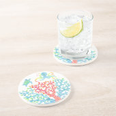 Tropisch koraal Onderzetter (Zijkant)