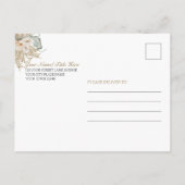 Tropisch koraal Roos Floral Moederdag Uitnodiging Briefkaart (Achterkant)