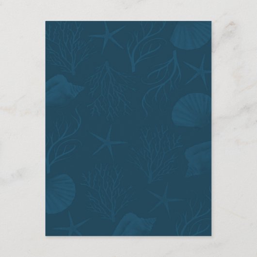 Tropisch koraalrif | Beach Weddenschap Details Informatiekaartje (Achterkant)