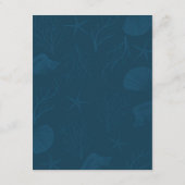 Tropisch koraalrif | Beach Weddenschap Details Informatiekaartje (Achterkant)