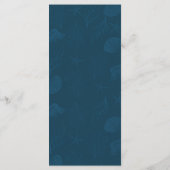 Tropisch koraalrif | Nautical Beach Wedding Menu (Achterkant)