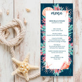 Tropisch koraalrif | Nautical Beach Wedding Menu