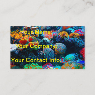 Tropisch koraalrif onderzee visitekaartje
