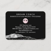 *~* Tropisch kristal Agate Palm Tree Flamingo Visitekaartje (Achterkant)