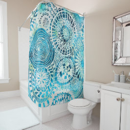 Tropisch kunstgordijn douchegordijn