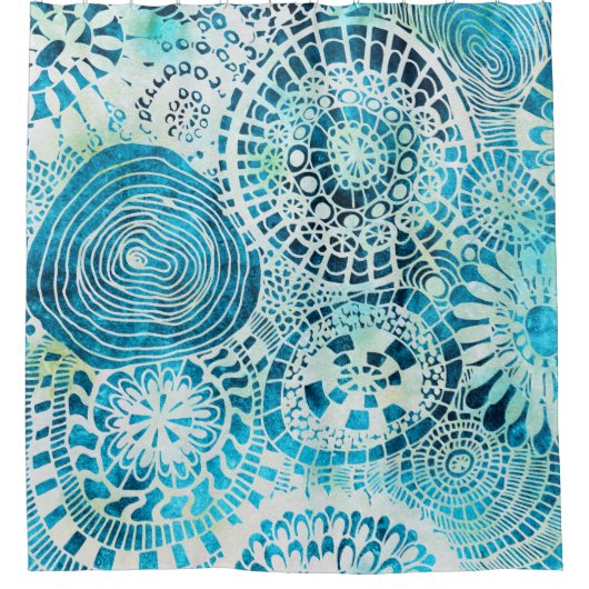 Tropisch kunstgordijn douchegordijn (Voorkant)