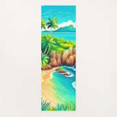 Tropisch Kustgeluk Design Yogamat (Voorkant)