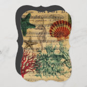 tropisch kustkoraal zeepaardje kaart (Voorkant / Achterkant)