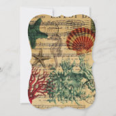 tropisch kustkoraal zeepaardje kaart (Voorkant)