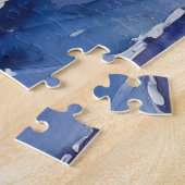 tropisch kustlandschap kunst legpuzzel (Zijkant)