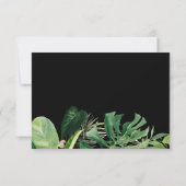 Tropisch laat Gold Script de Datum foto opslaan Aankondiging (Achterkant)