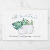 Tropisch Laat Witte Pompoen Mousserende Wijn Etike Sparkling Wijnetiket (Enkel label)