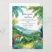 Tropisch landschap Bali bruiloft uitnodigen Kaart (Voorkant / Achterkant)
