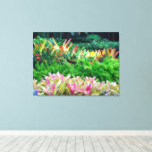 Tropisch landschap canvas afdruk (Insitu (Houten vloer))