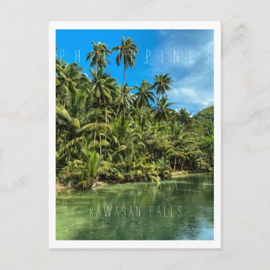 Tropisch landschap, filipijnen, herfsten van Kawas Briefkaart (Voorkant)