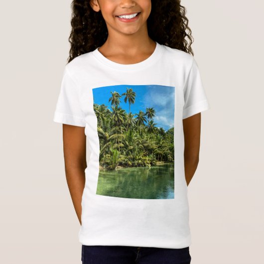 Tropisch landschap, filipijnen, herfsten van Kawas T-shirt (Voorkant)