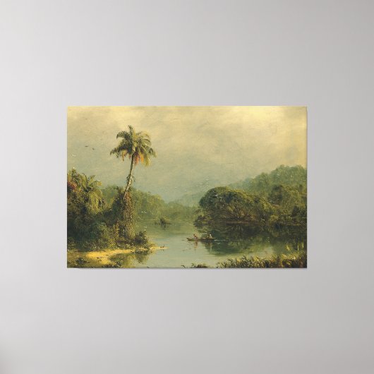 Tropisch landschap Frederic Edwin Church Canvas Afdruk (Voorkant)