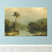 Tropisch landschap Frederic Edwin Church Canvas Afdruk (Insitu (Houten vloer))