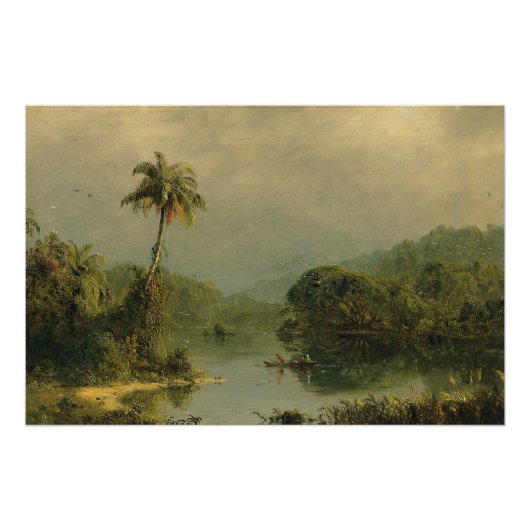 Tropisch landschap Frederic Edwin Church Perfect Poster (Voorkant)
