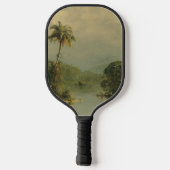 Tropisch landschap Frederic Edwin Church Pickleball Paddle (Achterkant)