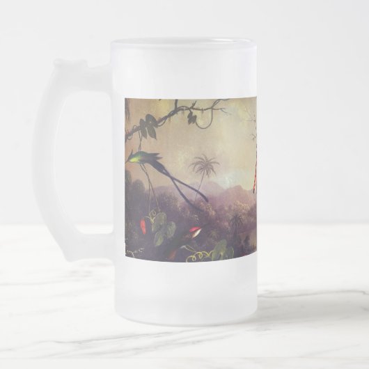 Tropisch landschap met tien kolibries kop (Links)