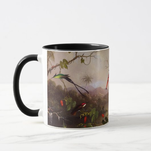 Tropisch landschap met tien kolibries kop (Links)