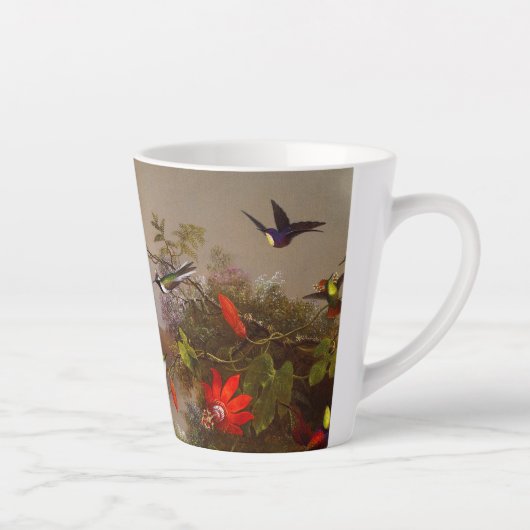 Tropisch landschap met tien kolibries kop (Rechts)