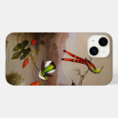 Tropisch landschap met tien kolibries kop Case-Mate iPhone case (Achterkant (horizontaal))
