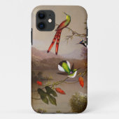 Tropisch landschap met tien kolibries kop Case-Mate iPhone case (Achterkant)