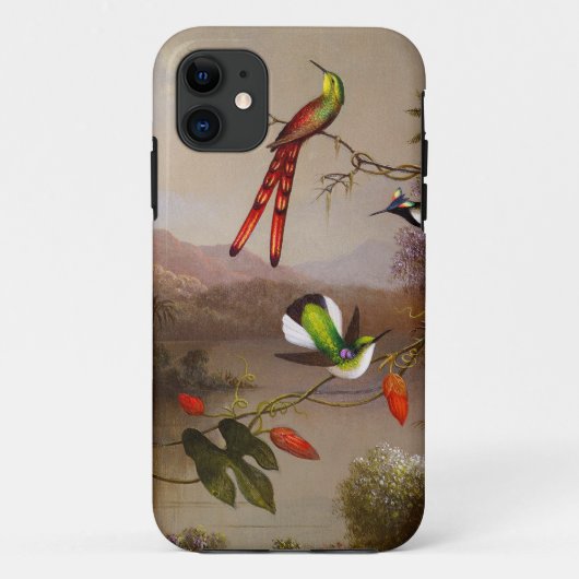 Tropisch landschap met tien kolibries kop Case-Mate iPhone case (Achterkant)