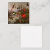 Tropisch landschap met tien kolibries kop informatiekaartje (Voorkant / Achterkant)