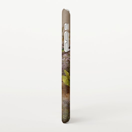 Tropisch landschap met tien kolibries kop iPhone hoesje (Linkerkant)