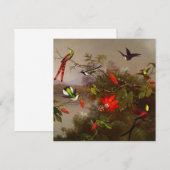Tropisch landschap met tien kolibries kop kaart (Voorkant / Achterkant)