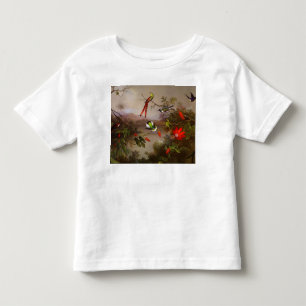 Tropisch landschap met tien kolibries kop kinder shirts