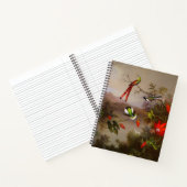 Tropisch landschap met tien kolibries kop notitieboek (Binnen)