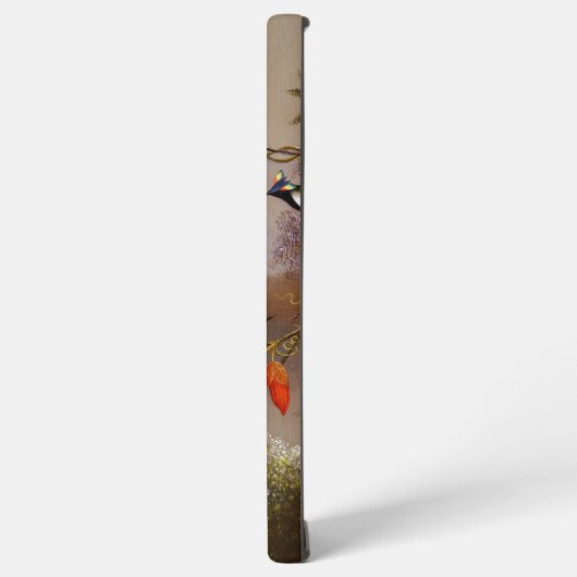 Tropisch landschap met tien kolibries kop samsung galaxy hoesje (Linkerkant)