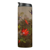 Tropisch landschap met tien kolibries kop thermosbeker (Geroteerd rechts)