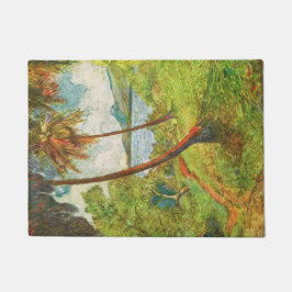 Tropisch landschap op Martinique (Charles Laval) Deurmat