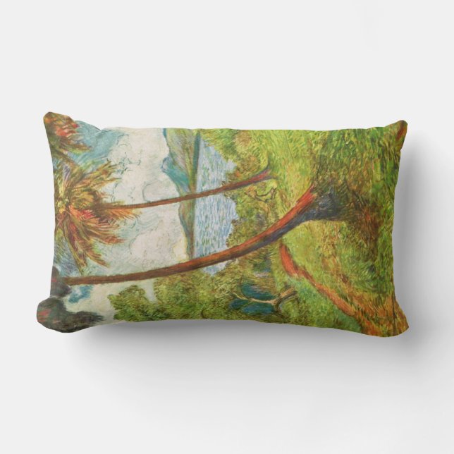 Tropisch landschap op Martinique (Charles Laval) Kussen (Voorkant)