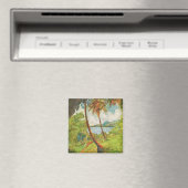 Tropisch landschap op Martinique (Charles Laval) Magneet (Insitu (Vaatwasser))