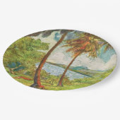 Tropisch landschap op Martinique (Charles Laval) Papieren Bordje (Gekanteld)