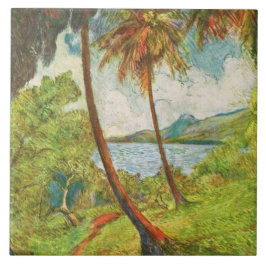 Tropisch landschap op Martinique (Charles Laval) Tegeltje