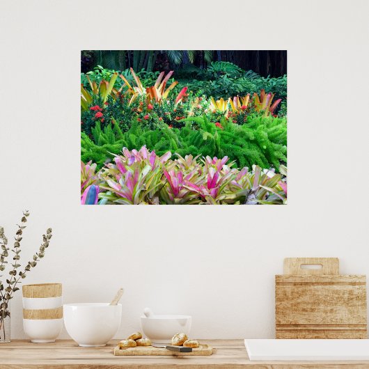 Tropisch landschap poster (Keuken)