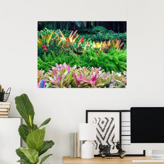 Tropisch landschap poster (Thuiskantoor)