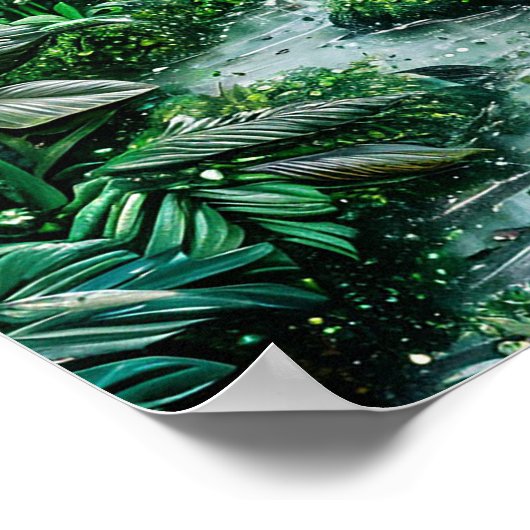 Tropisch landschap poster (Hoek)