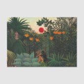 Tropisch landschap van Henri Rousseau Tissuepapier (Voorkant)